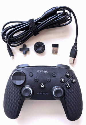 Trust GXT 542 Gamepad with accessories.